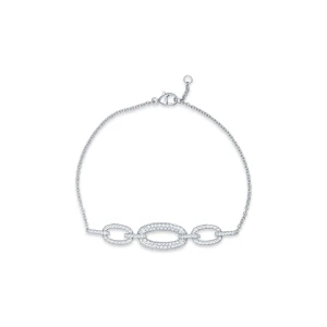 W.KRUK Bransoleta białe złoto z brylantami