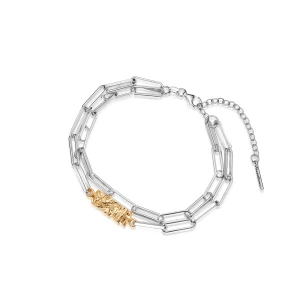 W.KRUK Bransoleta srebrna FREEDOM ELEMENTS