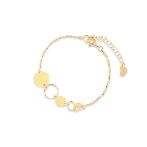 W.KRUK Bransoleta srebrna koła