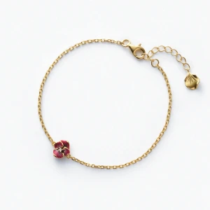 Zdjęcie produktu W.KRUK Bransoleta srebrna Kwiaty Nocy Bratki