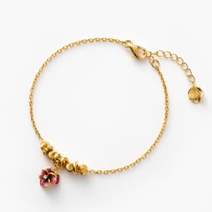 W.KRUK Bransoleta srebrna Kwiaty Nocy Bratki