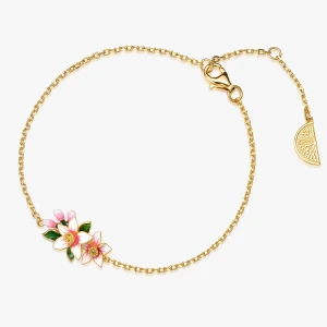 W.KRUK Bransoleta srebrna Kwiaty Nocy Cytrusy