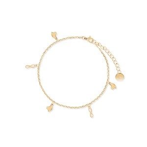 W.KRUK Bransoleta srebrna na nogę