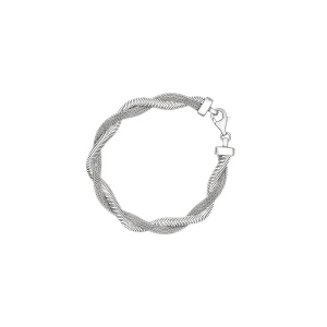 W.KRUK Bransoleta srebrna podwójny splot