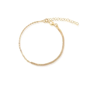 W.KRUK Bransoleta srebrna pozłacana