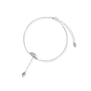 W.KRUK Bransoleta srebrna z cyrkoniami