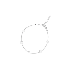 W.KRUK Bransoleta srebrna z elementami ozdobnymi