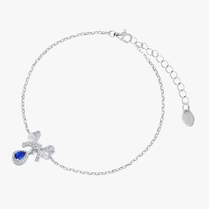 W.KRUK Bransoleta srebrna z kokardką