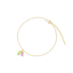 W.KRUK Bransoleta srebrna z kolorowymi kamieniami Mozaika