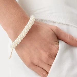 W.KRUK Bransoleta srebrna z perłami