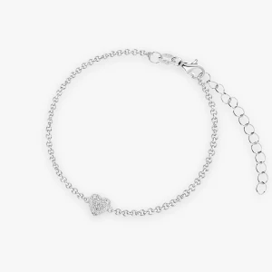 W.KRUK Bransoleta srebrna z sercem