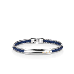 W.KRUK Bransoleta stal i złoto