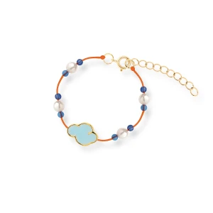 W.KRUK Bransoleta sznurkowa z motywem chmurki