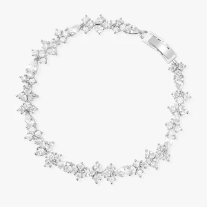 W.KRUK Bransoleta mosiężna z cyrkoniami