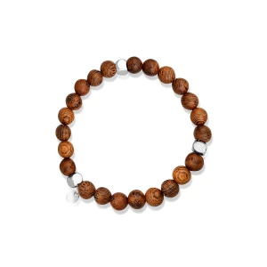 W.KRUK Bransoleta z elementami drewna