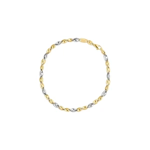 W.KRUK Bransoleta złota bicolor