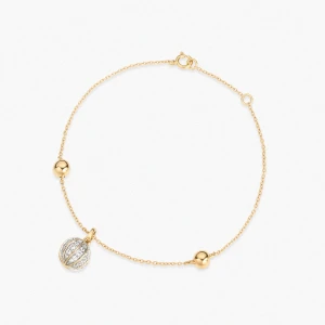 W.KRUK Bransoleta złota Follow