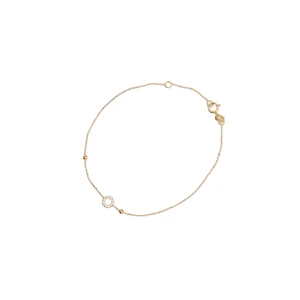 W.KRUK Bransoleta złota kółko z cyrkoniami