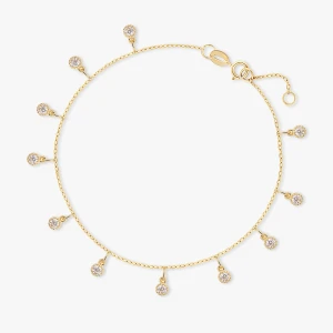 W.KRUK Bransoleta złota na nogę