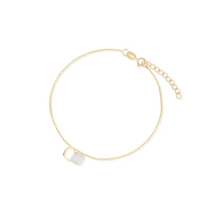 W.KRUK Bransoleta złota perłowe serca