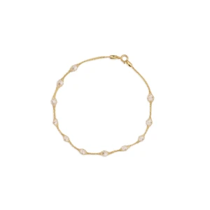 W.KRUK Bransoleta złota z cyrkoniami