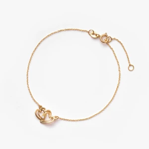 W.KRUK Bransoleta złota z diamentem laboratoryjnym Czułość