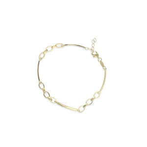 W.KRUK Bransoleta złota z elementem pancerki