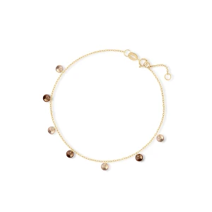 W.KRUK Bransoleta złota z kolorowymi cyrkoniami