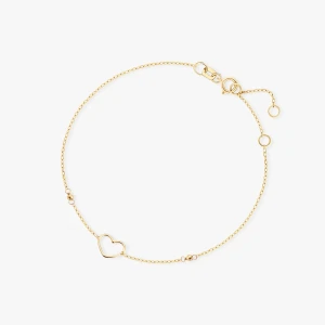 W.KRUK Bransoleta złota z motywem serca