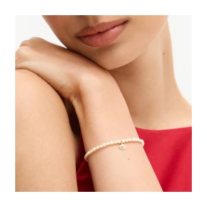 W.KRUK Bransoleta złota z muszlą i perłami Santorini