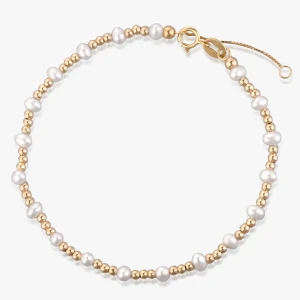 W.KRUK Bransoleta złota z perłami