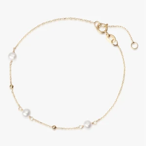 W.KRUK Bransoleta złota z perłami