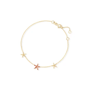 W.KRUK Bransoleta złota z rozgwiazdami Santorini