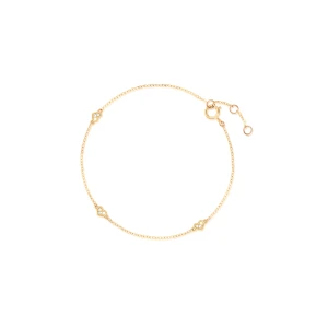 W.KRUK Bransoleta złota z serduszkami