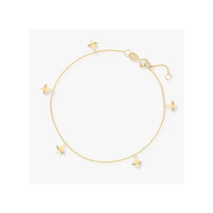 W.KRUK Bransoleta złota z wiszącymi gwiazdkami