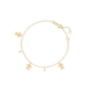 W.KRUK Bransoleta złota z żółwiami Santorini