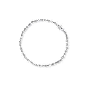 W.KRUK - Bransoletka białe złoto z diamentami