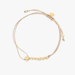 W.KRUK - Bransoletka na beżowym sznurku