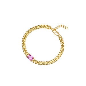 W.KRUK - Bransoletka pancerka z z cyrkonią Basics PICKY PICA