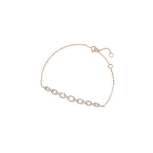 W.KRUK Bransoletka różowe złoto z brylantami