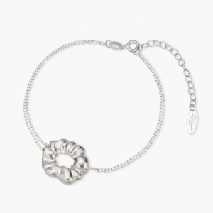 W.KRUK Bransoleta srebrna Follow