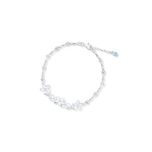 W.KRUK - Bransoletka srebrna Kwiaty Nocy Biały Bez