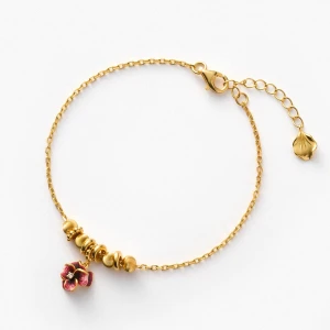 W.KRUK Bransoleta srebrna Kwiaty Nocy Bratki