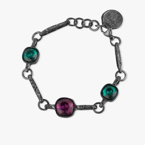 W.KRUK - Bransoletka srebrna Motyle