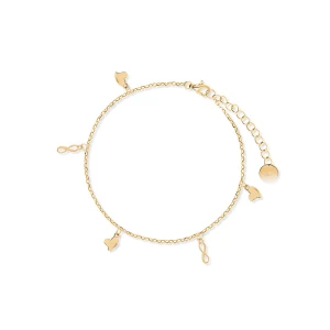 W.KRUK - Bransoletka srebrna na nogę