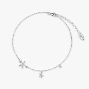 W.KRUK Bransoleta srebrna na nogę