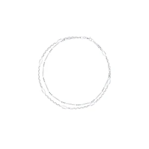 W.KRUK Bransoletka srebrna podwójna