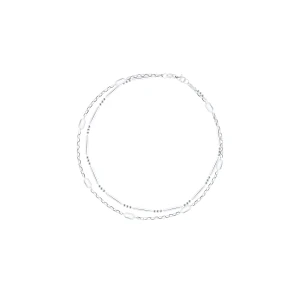 W.KRUK Bransoletka srebrna podwójna