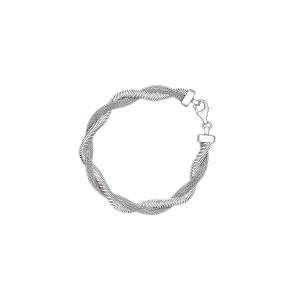 W.KRUK Bransoleta srebrna podwójny splot