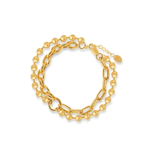 W.KRUK - Bransoletka srebrna pozłacana